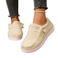 thumbnail image 5 of YOUYEDIAN Loafers for Women Fall Winter Fashion Square Toe Warm Versatile Casual Flats Plush Comfy Outdoor Platform Shoes, 5 of 5