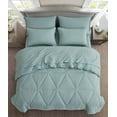 thumbnail image 2 of Chezmoi Collection Jasper 7-Piece Geometric Triangle Bed in a Bag, Queen, 2 of 9