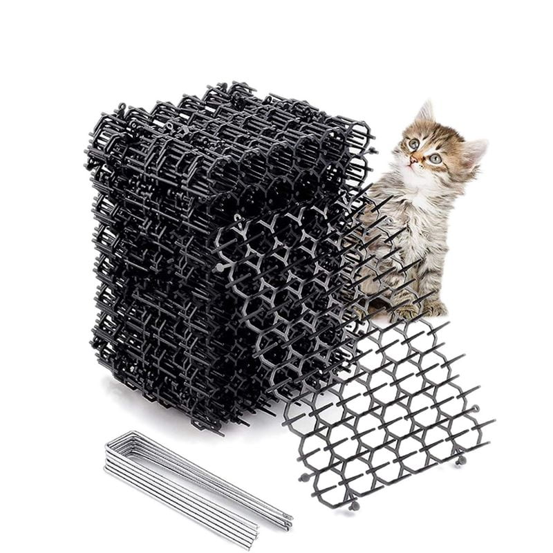Yaoping 12 Pack Cat Deterrent Mat Indoor, Cat Deterrent Mat with Spikes
