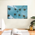 thumbnail image 3 of Elephant Stock Airplane Over Palm Trees Wall Art - Horizontal Canvas Wall Art - Living Room Wall Decor - Floral And Botanical Canvas - Blue And Green Decor - 12" x 8", 3 of 8
