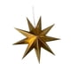 thumbnail image 3 of Adorno colgante decorativo de estrella grande 3D para casa de vacaciones Oro, 3 of 9