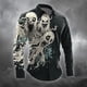 thumbnail image 2 of Camisa de manga larga con solapa y botones para hombre, estilo Halloween, para fiesta, noche, otoño e invierno, con estampado 3D, sección fina, tallas S a 5XL, 2 of 5