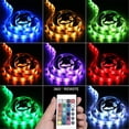 thumbnail image 2 of Flexible LED Strip Lights Battery Operated,6.6FT/3.3FT 2M/1M RGB SMD5050 LED Waterproof Light Strip Rope,Lights Color Changing LED Strip Kit for Home Bedroom DIY Party Indoor Outdoor, 2 of 5