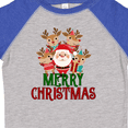 thumbnail image 4 of Inktastic Merry Christmas Santa Reindeer Boys or Girls Toddler T-Shirt, 4 of 5