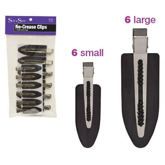 SOFT 'N STYLE 12 PK. NO-CREASE CLIPS BG