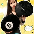thumbnail image 7 of BESTSKY Soft and Fluffy Billiards Plush Pillow - Black Color No. 8 Ball Plushies Hip Protective Stuffed Seat Cushion for Sofa,Bedroom Decor,and Home Decoration, 7 of 7