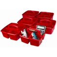 thumbnail image 3 of Storex Panier de rangement avec poignée /Rouge (6 unités/paquet), 3 of 5