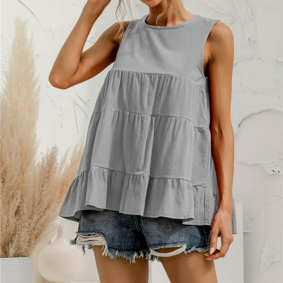 Women's Summer Casual O-Neck Regular Soild Long Sleeve T-Shirt Blouse womens tops clearance under $5