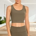 thumbnail image 5 of Womens Crop Tank Tops for Gym Workout Sleeveless Tee Shirt U Neck Sports Base Tshirts Quick Dry Athletic Wear (XL, Khaki), 5 of 8