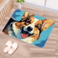 thumbnail image 5 of Corgi Dog Non-Slip Polyester Office Floor Mat Carpet Rug - Machine Washable, 5 of 6