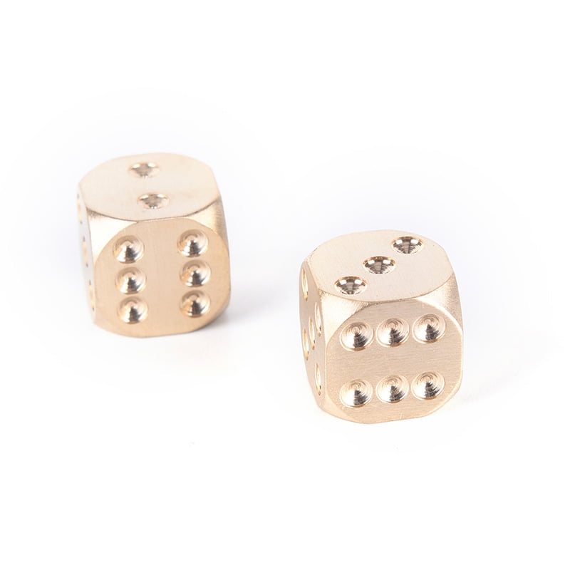 1Pc 13mm Pure Copper Solid Dice Manual Grinding Bar Creative Dice Toys Game YN 