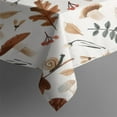 thumbnail image 3 of Fall Mushrooms Leaves Pattern Rectangle Tablecloth 60"x84",Waterproof Polyester Rectangle Table Cloth, Wipeable Spillproof Polyester Tablecloth for Dining, Camping, Indoor and Outdoor, 3 of 5