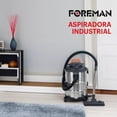 thumbnail image 2 of Aspiradora De Mano Foreman Industrial Acero Inoxidable Capacidad 35L Sólidos y Líquidos 2200W, 2 of 6