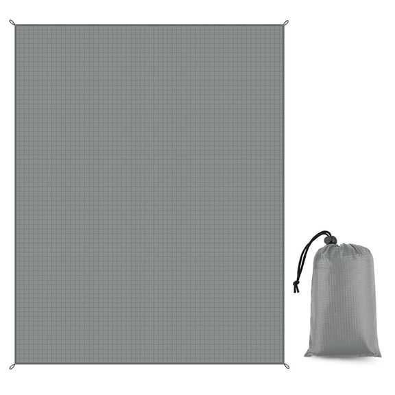 suxuMhao Foldable Waterproof Camping Mat, gray Compact Portable Outdoor Picnic Blanket, Sand Resistant Beach Ground Cover, 40×55 Inch, 1 Pack Pocket Travel Pad for Park Lawn & Backyard Trips