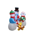 thumbnail image 3 of Muñecos de nieve inflables familiares con forma de muñeco de nieve, 150 cm, con luces LED, 3 of 5