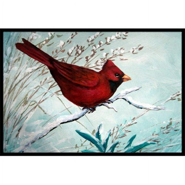 Carolines Treasures PJC1110JMAT Cardinal Winter Red Bird Tapis Intérieur & Extérieur - 24 x 36 Po.