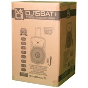 Pair of MR DJ DJ15BAT+ 15 Portable Bluetooth Speaker