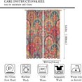 thumbnail image 2 of Vintage Flower Window Curtains,Abstract Boho Style Plant Floral Print Pattern Blackout Curtains for Bedroom Living Room Kitchen Polyester Fabric Window Drapes 2 Panel Set 42" x 63", 2 of 8