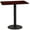 Mahogany, variant on Emma + Oliver 24"x42" Walnut Laminate Bar Table Top-24"RD Base