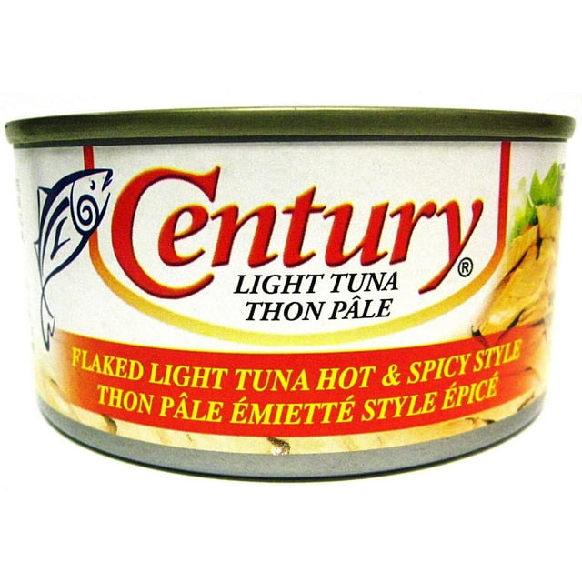 Century Flaked Light Tuna Hot & Spicy 180g per can