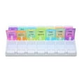thumbnail image 1 of Herwey Pills Organizer 14 Grids Multiple Colors Large Capacity Separate Lightweight Portable Pills Container,Pills Container,Pills Case, 1 of 8