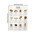thumbnail image 2 of Wall Hanging Tapestries 2026 Calendar Wall Hanging Cloth Background Photo Props Calendar Tapestry Home Decor, 2 of 7
