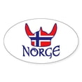 thumbnail image 1 of CafePress - Norge - Sticker (Oval), 1 of 1