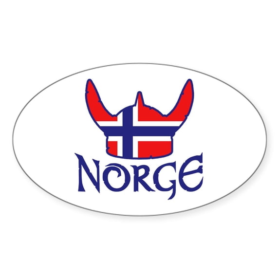CafePress - Norge - Sticker (Oval)
