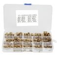 thumbnail image 2 of Brass Nut, 210pcs Knurled Nut Brass Cylinder Knurled Threaded Round Insert Embedded Nuts, 2 of 8