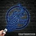 thumbnail image 3 of Craftnamesign Custom Peacock Metal Wall Art, Custom Name Sign Home Decor, 3 of 5