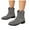 Grey, variant on Women's Cowboy Boots Short Cowgirl Ankle Booties Round Toe Casual Western Walking Boot Beige 5.5