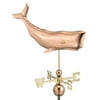 25" Luxury Polished Copper Under the Sea Whale Weathervane