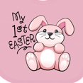 thumbnail image 4 of Inktastic My 1st Easter Cuddly Pink Bunny Boys or Girls Baby Bib, 4 of 4