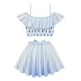 thumbnail image 3 of Toddler Girls Two Piece Swimsuit Summer Elsa Cosplay Bathing Suit, 3 of 5