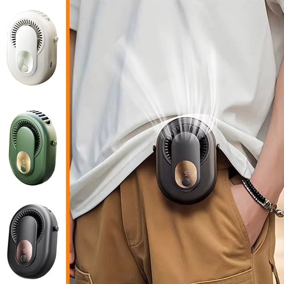 Neck Hanging Portable Fan USB Rechargeable Hands Free Personal Cooling Mini Fan for Outdoor Camping Travel by PALIFEUR