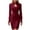 Wine, variant on Women's Long Sleeve Mandarin Collar Midi Dress Modern Bodycon Office Pencil Dresses Versatile Business Work Formal Evening Wear, Beige