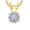 14K Yellow Gold, variant on 0.5-10 Carat Lab Grown Diamond Solitaire Pendant Necklace, Round Cut Solitaire, 4-Prong Setting, Jewelry for Women (E-F, VS) Platinum 0.75 Carats 18" Silver Chain