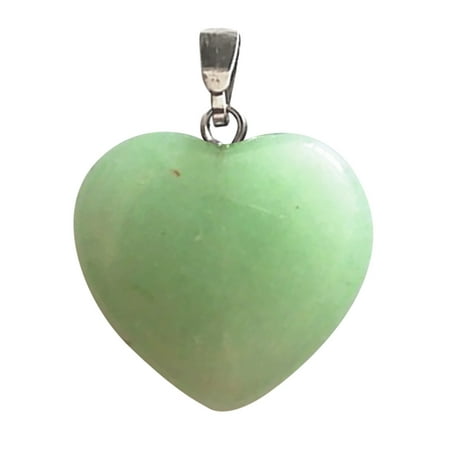 

Outfmvch room decor home decor Heart Pendant Stone Peach Heart Pendant Women s Necklace Natural Rough Stone Love Pendant