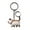 Brown White, variant on Mini Cute Cartoon Chubby Cat Model Hanging Toy Key Ring Keychain Bag Pendant