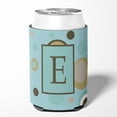 thumbnail image 2 of Letter E Initial Monogram - Blue Dots Can or Bottle Hugger, 2 of 5