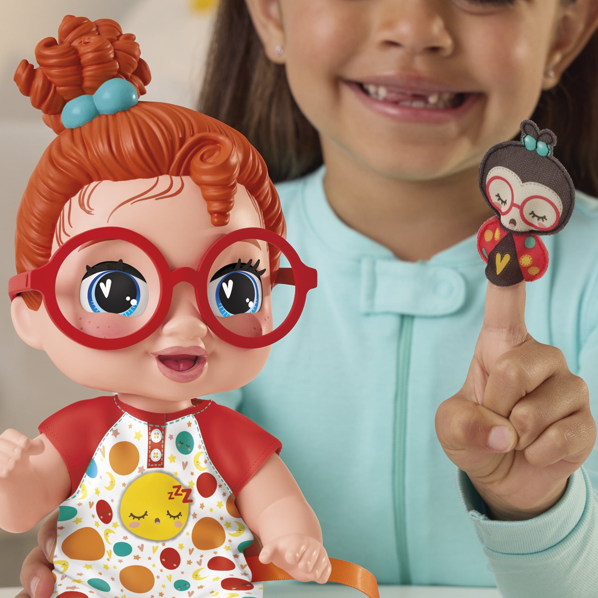 Baby Alive Lil Dreamer Dottie Doodle Red Hair Baby Doll Sleepover Toy for Girls & Boys 3+  (图5)