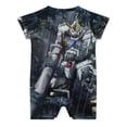 thumbnail image 2 of Mobile Suit Gundam Baby Boy Girl Short Sleeve Rompers Bodysuit One Piece Jumpsuit Summer Outfit, 2 of 8