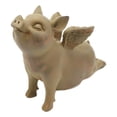 thumbnail image 2 of Zen Yoga Flying Pig Angel Hog Heavens In Cobra Stretch Pose Rustic Statue Decor, 2 of 5