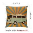 thumbnail image 4 of Sunshine pillows, here comes the bus Sunshine pillowcases, retro pillows, hippie orange sunshine decorated home cushion covers 1 set of various specifications, 4 of 7