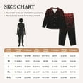 thumbnail image 6 of Junzan Red Glitter1 Print Womens Pajama Sets,Long Sleeve Button Down For Women Pjs 2 Piece, 6 of 9