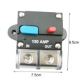 thumbnail image 5 of Visland Circuit Fusible Type Interrupteur Facile à Installer Efficace Résistant à la Flamme Protection Résistant à la Chaleur Haute Résistance Automatique Disjoncteur de Récupération Accessoire de Voiture, 5 of 5