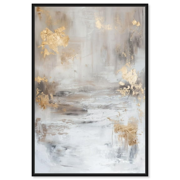 Burnished Patina Canvas Gemstone Abstract Art by Art Remedy, Black Frame, 10" x 15"