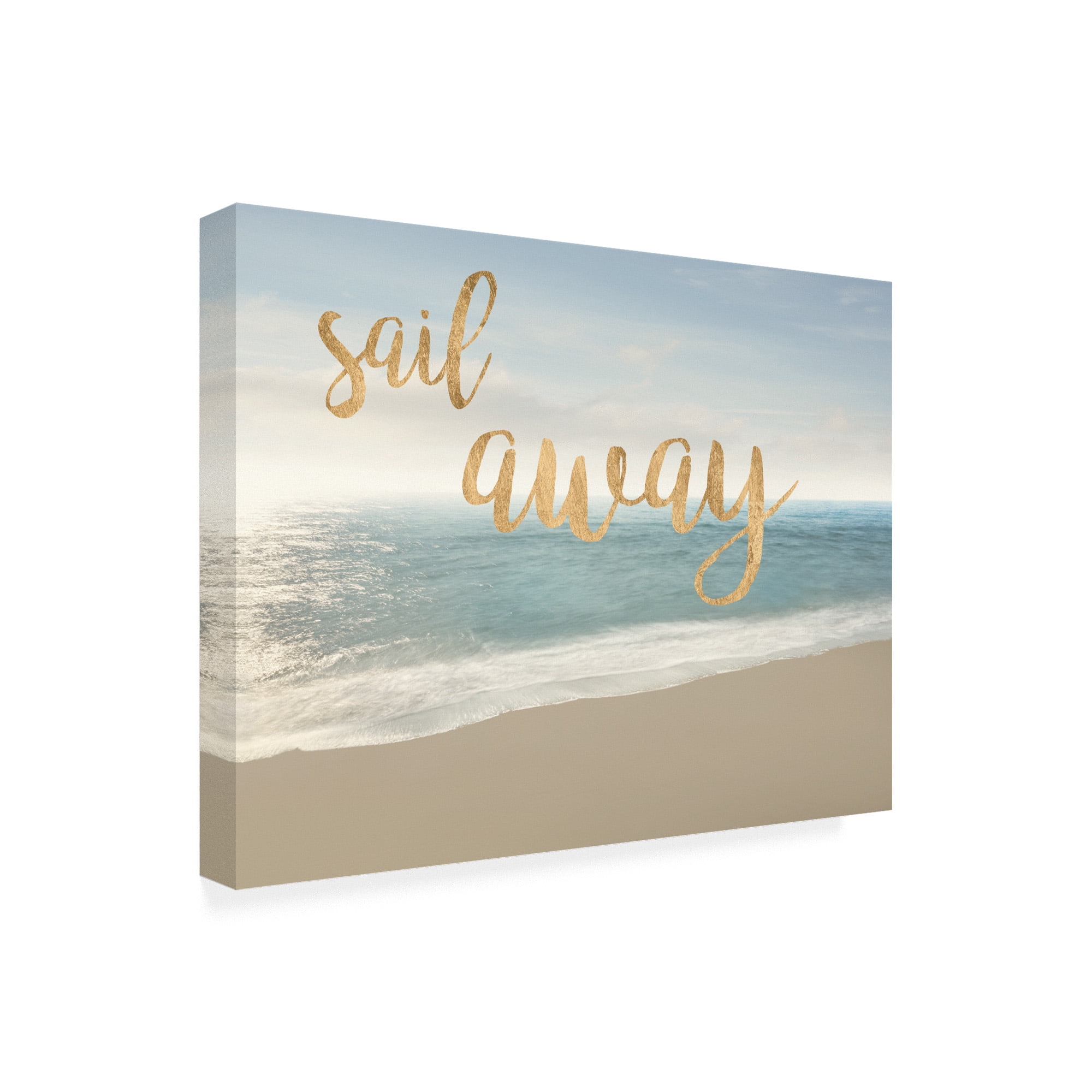 Trademark Fine Art 'Beach Sail Away' Canvas Art by James Mcloughlin