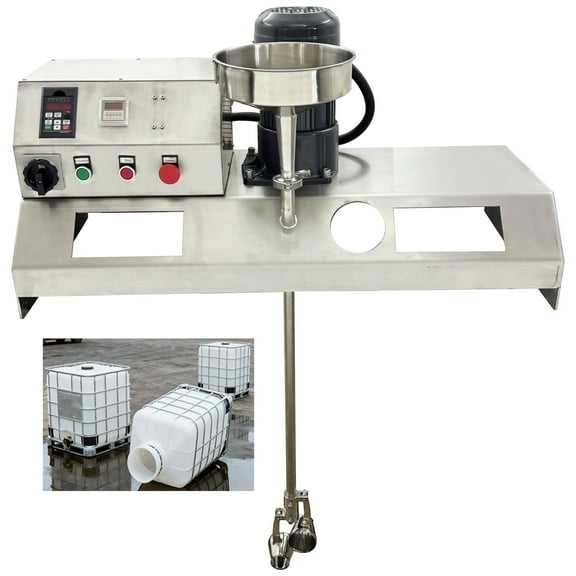 1000L Electric Stirring Mixer Machine Industrial IBC Ton Drum Stainless Steel 110V