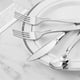 thumbnail image 4 of Pre Rolled Silver Plastic Silverware Set,Pre Rolled Napkins with Silver Cutlery Set for ,Birthday, 4 of 5